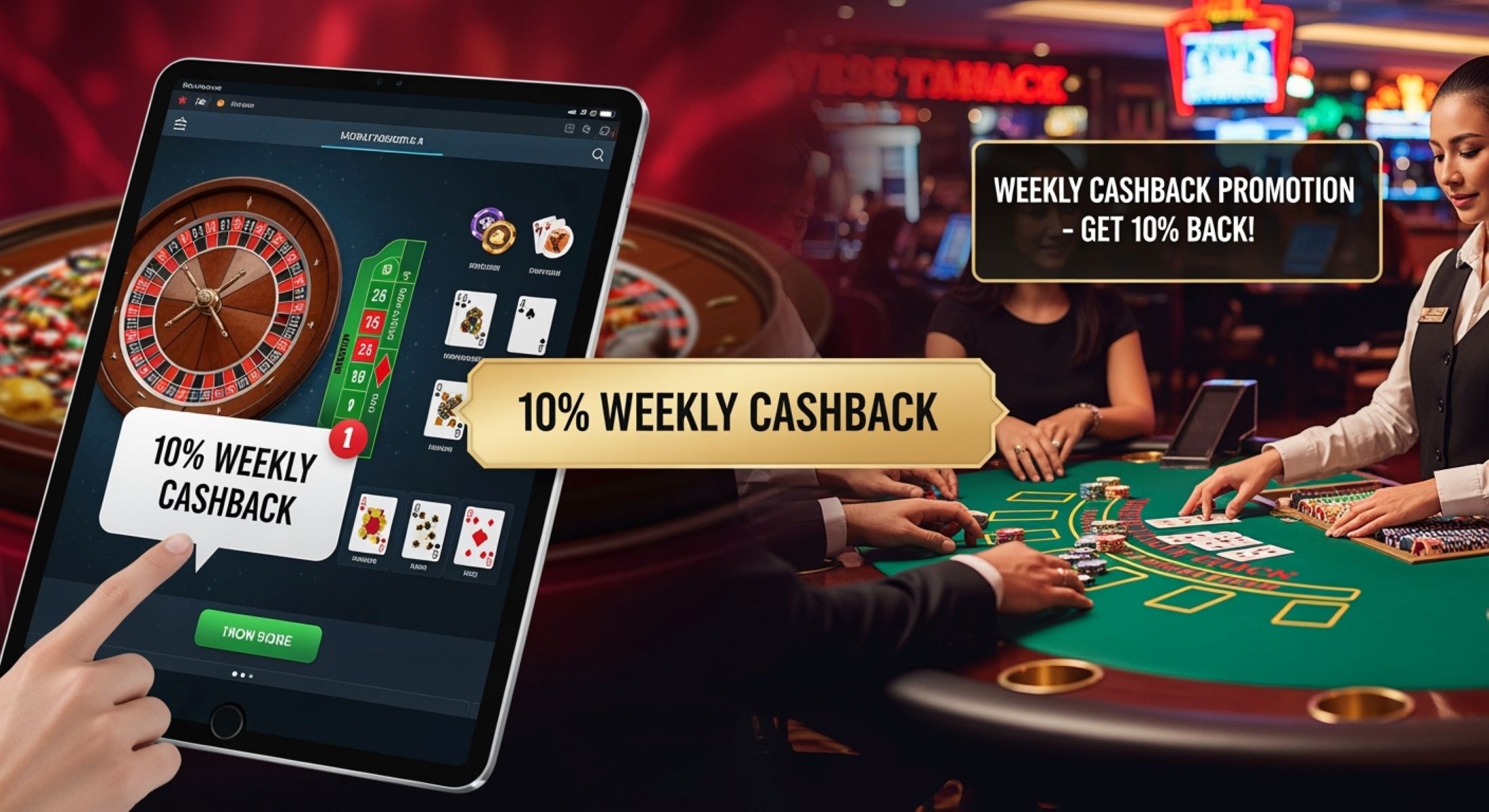 Cashback promotions for table game players in casinos